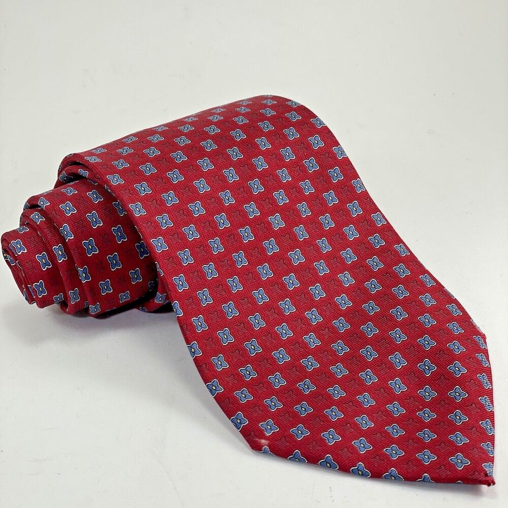 Angelo Bosani for Tie Rack® 100% Silk Men’s Red Made in ITALY Long 60 Inch
